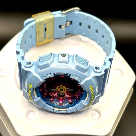 Casio Baby-G BA-110CA-2A Neo-Pastel Blue Pink Analog Digital Women’s Watch